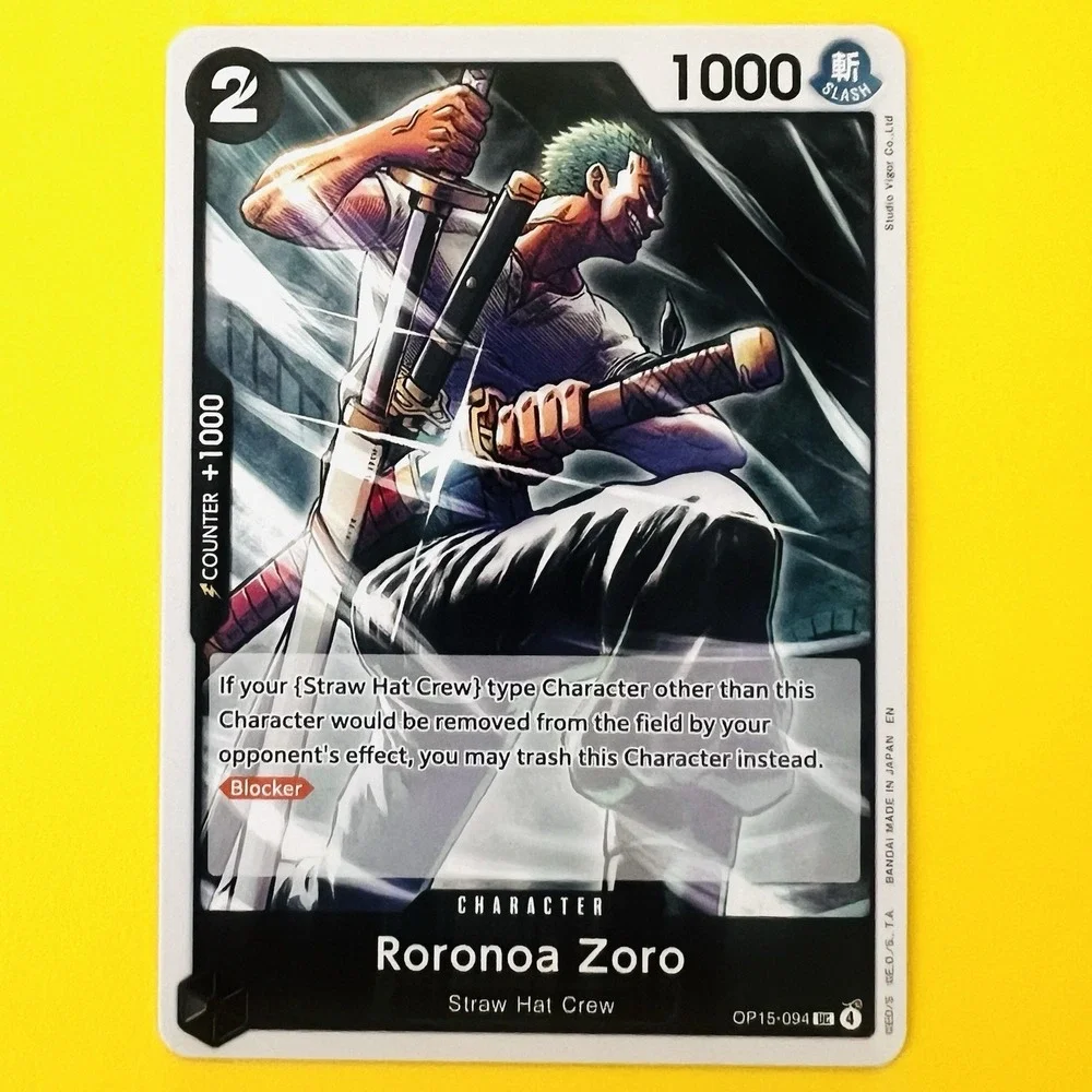 One Piece TCG Roronoa Zoro OP15-094 DASH‎ PACK PROMO Adventure On Kami's Island